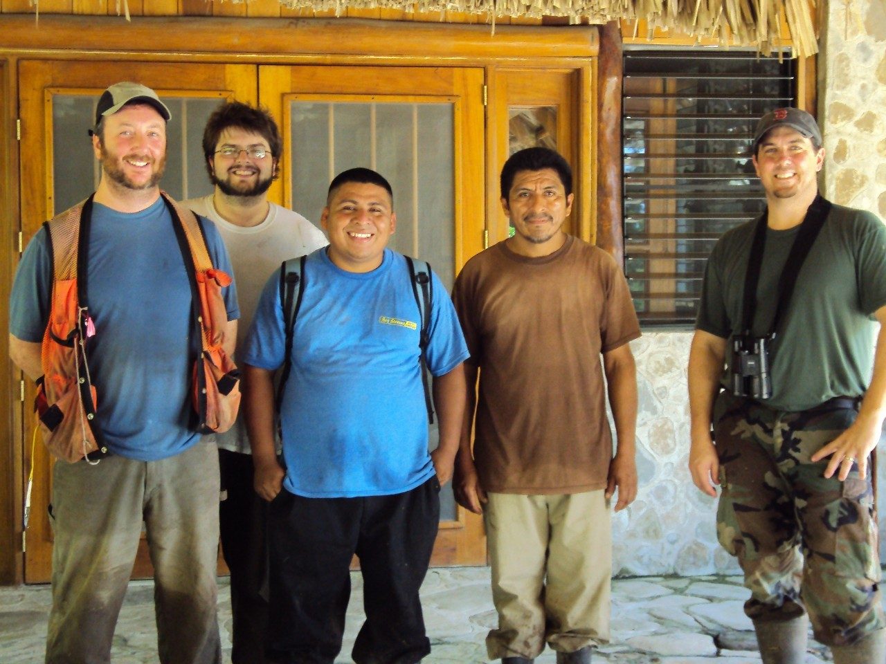 CMI field researchers with guides from Belize.